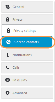 How to unblock a contact